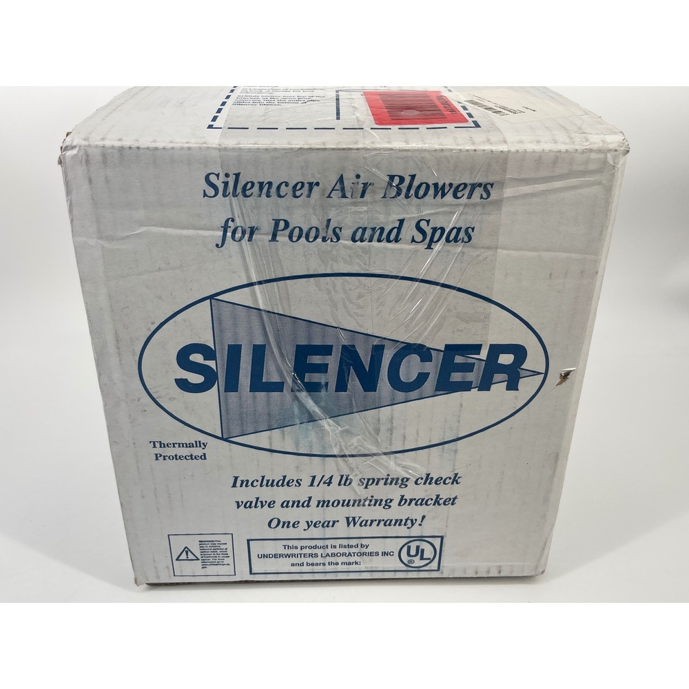 Air Supply Silencer 6320241 Pool Spa Blower 2.0HP 240V 5.5A Hardwire Black NEW
